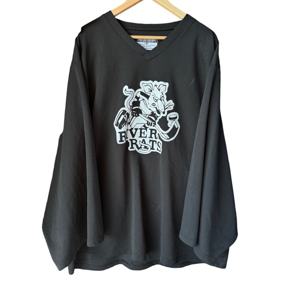 *RARE* Albany River Rats Vintage 90s Hockey Jersey Oversized Carolina Hurricanes - Picture 11 of 16